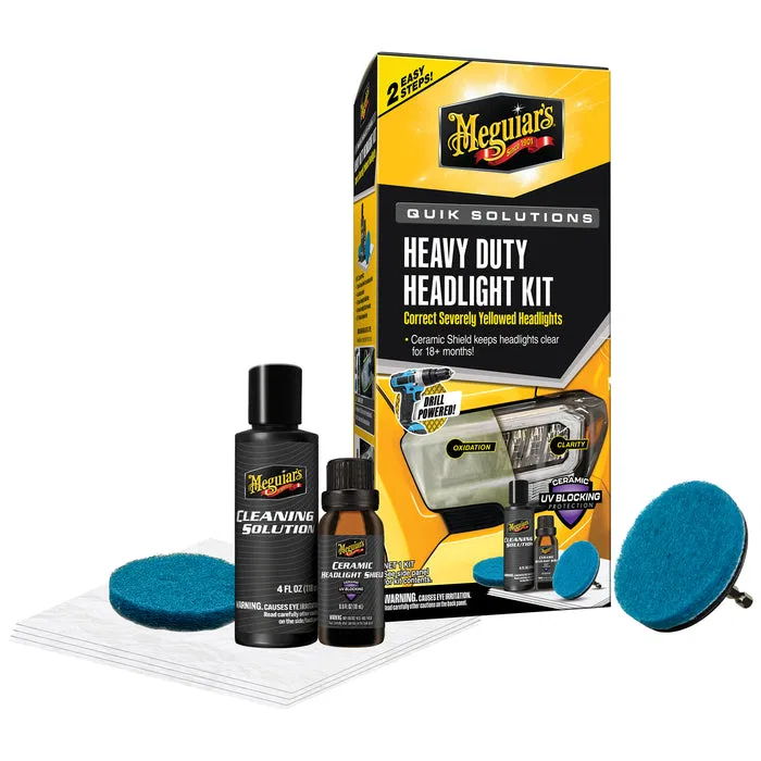 G55265 – MEGUIARS WAX Headlight Restoration Kit, With Oxidation Removal Pads And 3 Inch Backing Plate